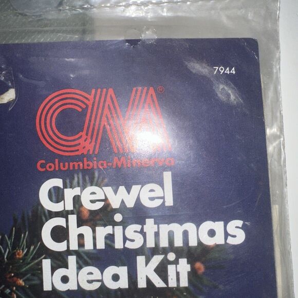 Columbia Minerva Crewel Christmas Idea Kit #7944 Ornaments Koala Deer 1976 New - Picture 3 of 7